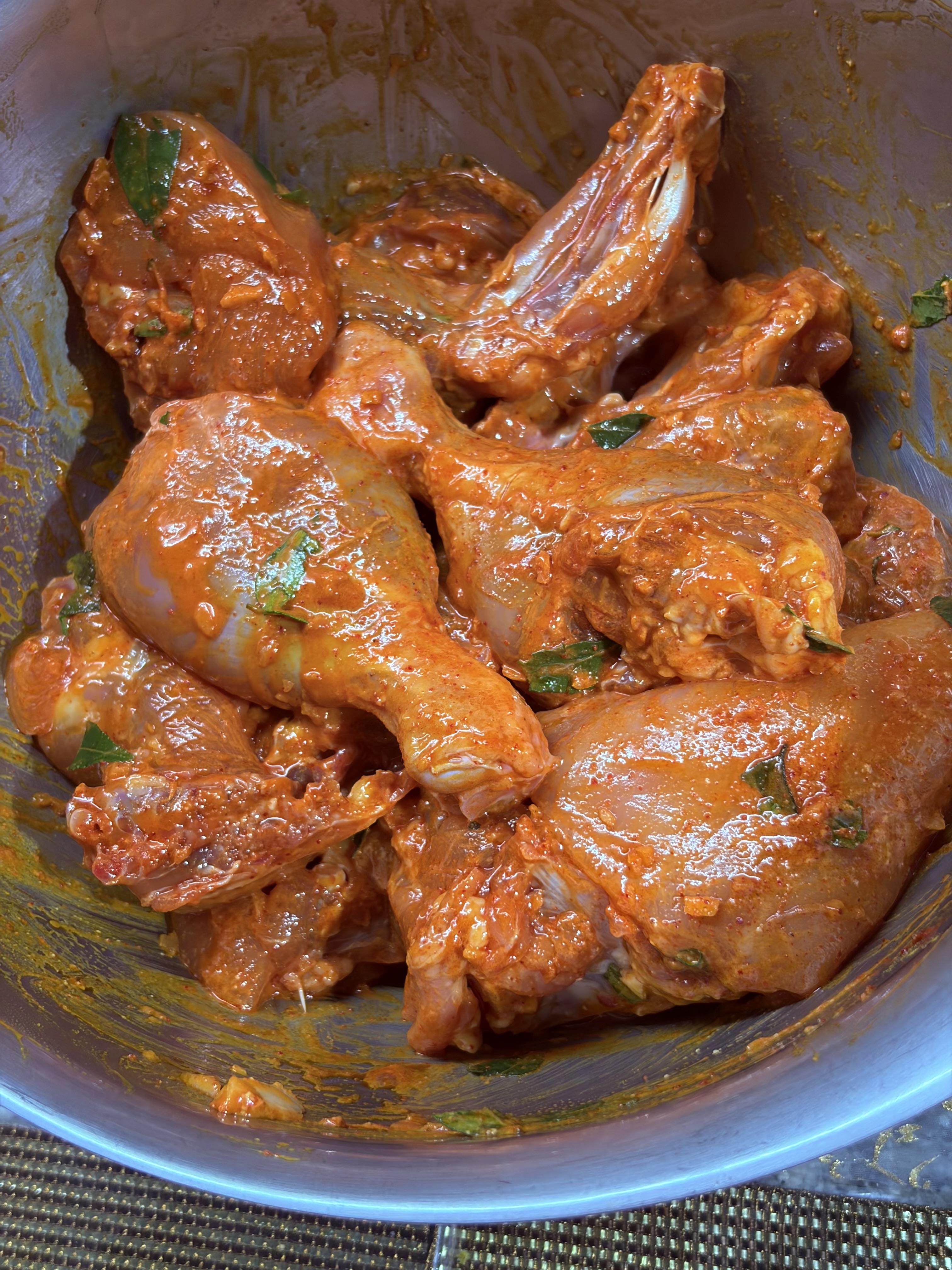 Step 1.1: Mix well, cover, and marinate for at least 30 minutes