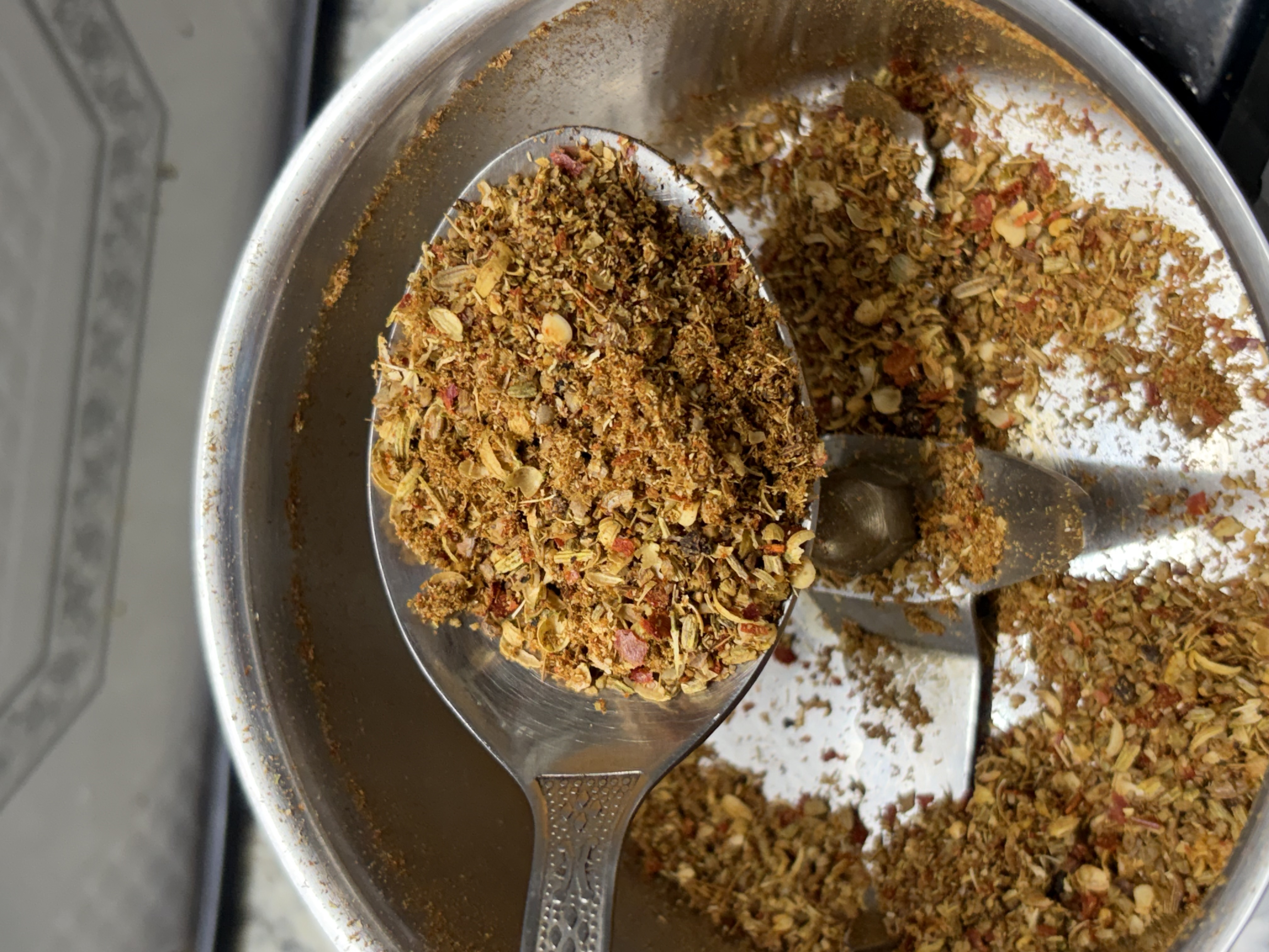 Step 3.1: Let them cool, then grind into a coarse powder