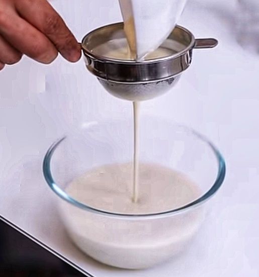 Step 2.1: Sieve the batter to ensure it is lump-free