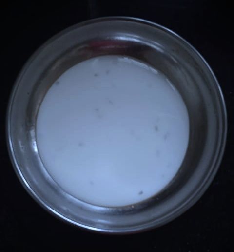 Step 1.1: Pour 1 1/2 tbsp of batter onto the plate and tilt to spread it evenly into a thin layer