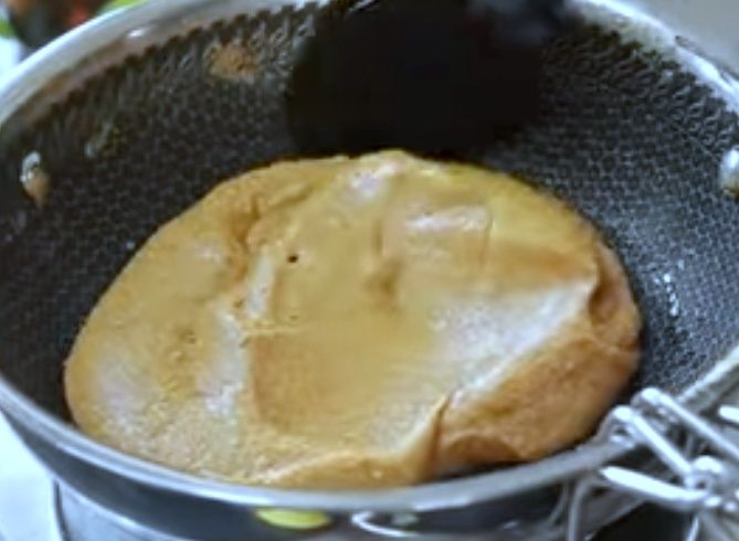 Step 1.1: Stir continuously over medium-low heat until the mixture thickens and becomes non-sticky