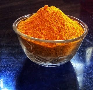 Step 1.1: After cooling down, powder it with salt and asafoetida powder