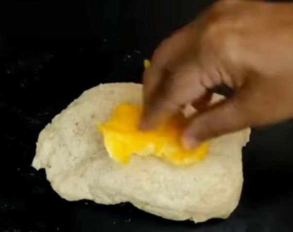 Step 1.1: Mix and knead it along with 1 tbsp of butter to form a soft, non-sticky dough
