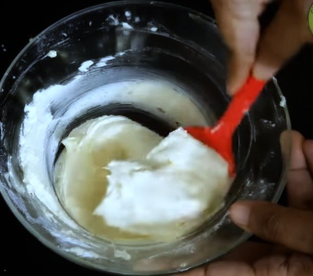Step 3.1: Whip the mixture until it achieves a white, creamy texture