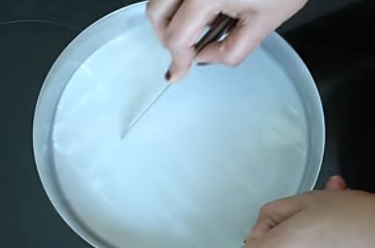 Step 1.1: Remove from the heat and cut into small squares