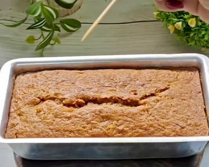 Step 4.1: Check with a toothpick to see if the cake is baked