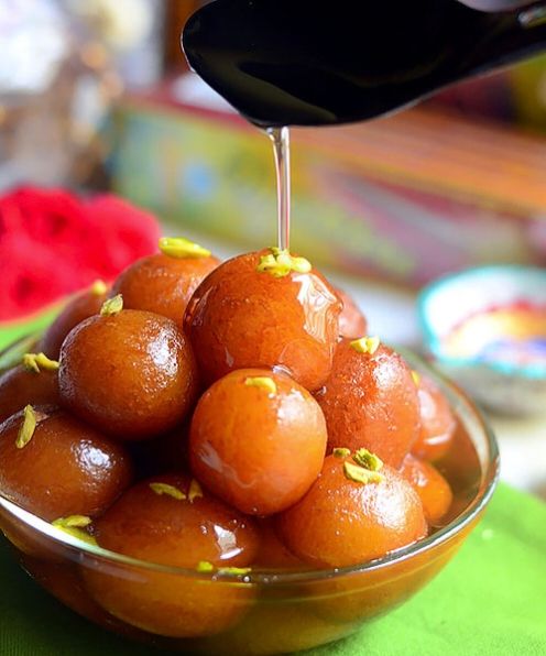 Step 3.1: Cover and rest for 2 hours or until jamuns absorb the syrup and double in size