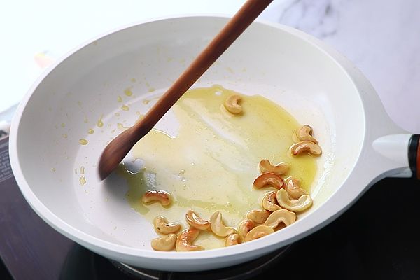 Step 1.1: Fry until golden, then remove to a plate and set aside