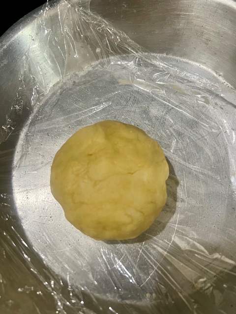 Step 1.1: Bring together into a soft dough