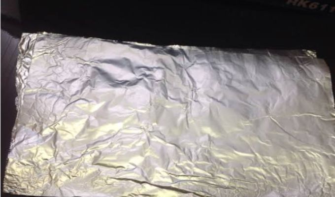 Step 1.2: If Uma leaves are not available, use aluminum foil as an alternative