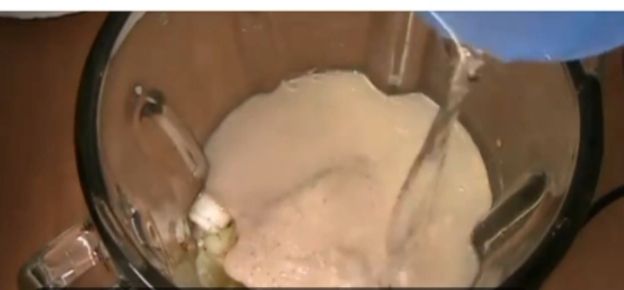 Step 3.1: Add a small amount of water to help the blades of the blender move