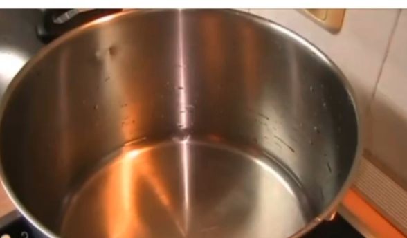 Step 4.1: Set a small quantity of water in a pot and bring it to a boil