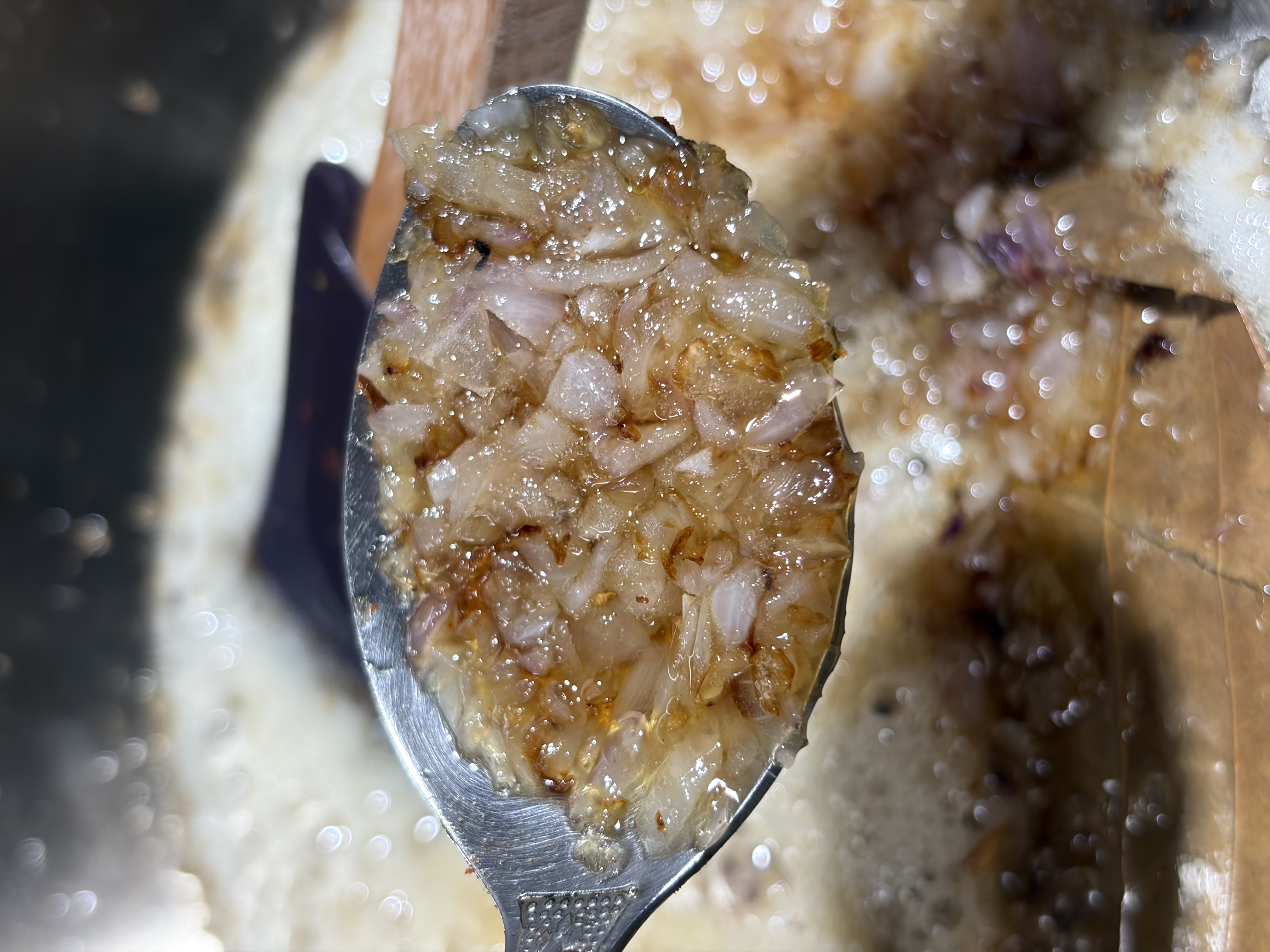 Step 4.2: Add the chopped onions and sauté until light golden