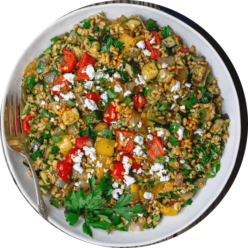 Roasted Vegetable and Barley Salad | Chefadora