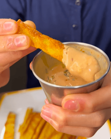 Extra Long Crispy Air Fryer Fries with Secret Sauce recipe