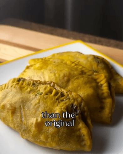 Easy Jamaican Beef Patties in Scallion Pancakes recipe