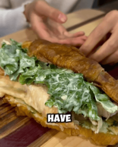 Chicken Caesar Salad Croissants recipe