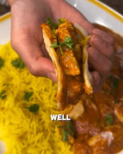 Butter Chicken with Homemade Garlic Naan recipe