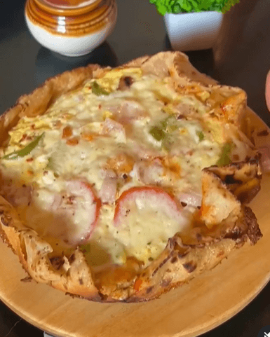 High Protein Bajra Roti Pizza recipe