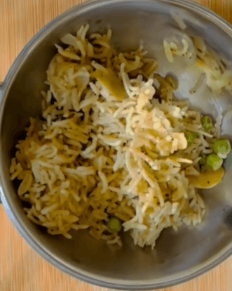 Matar Paneer Pulao recipe