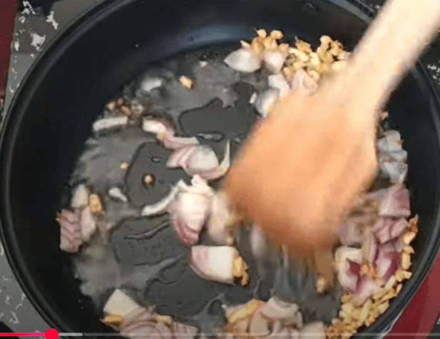 Step 1.1: In a pan, heat the cooking oil and sauté the drumsticks with fish sauce