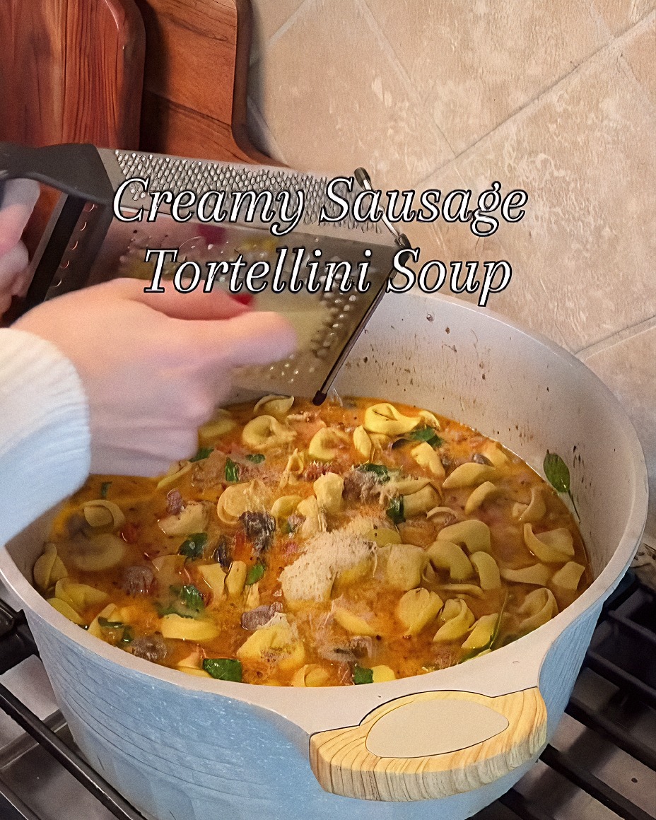 Creamy Sausage Tortellini Soup recipe