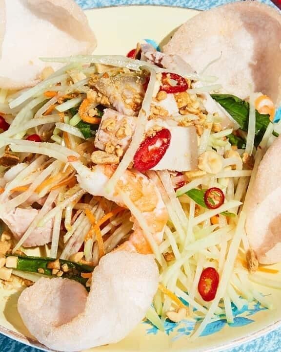 Prawn and Pork Salad with Green Papaya recipe