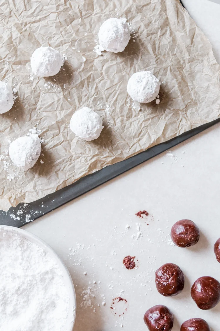 Step 1.1: Mix in the almond flour, plain flour, baking powder, and salt until well combined