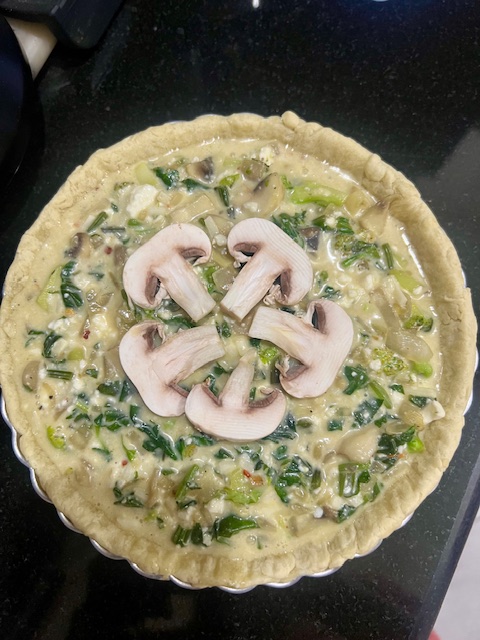Step 3.1: Pour the filling into the prepared pie crust