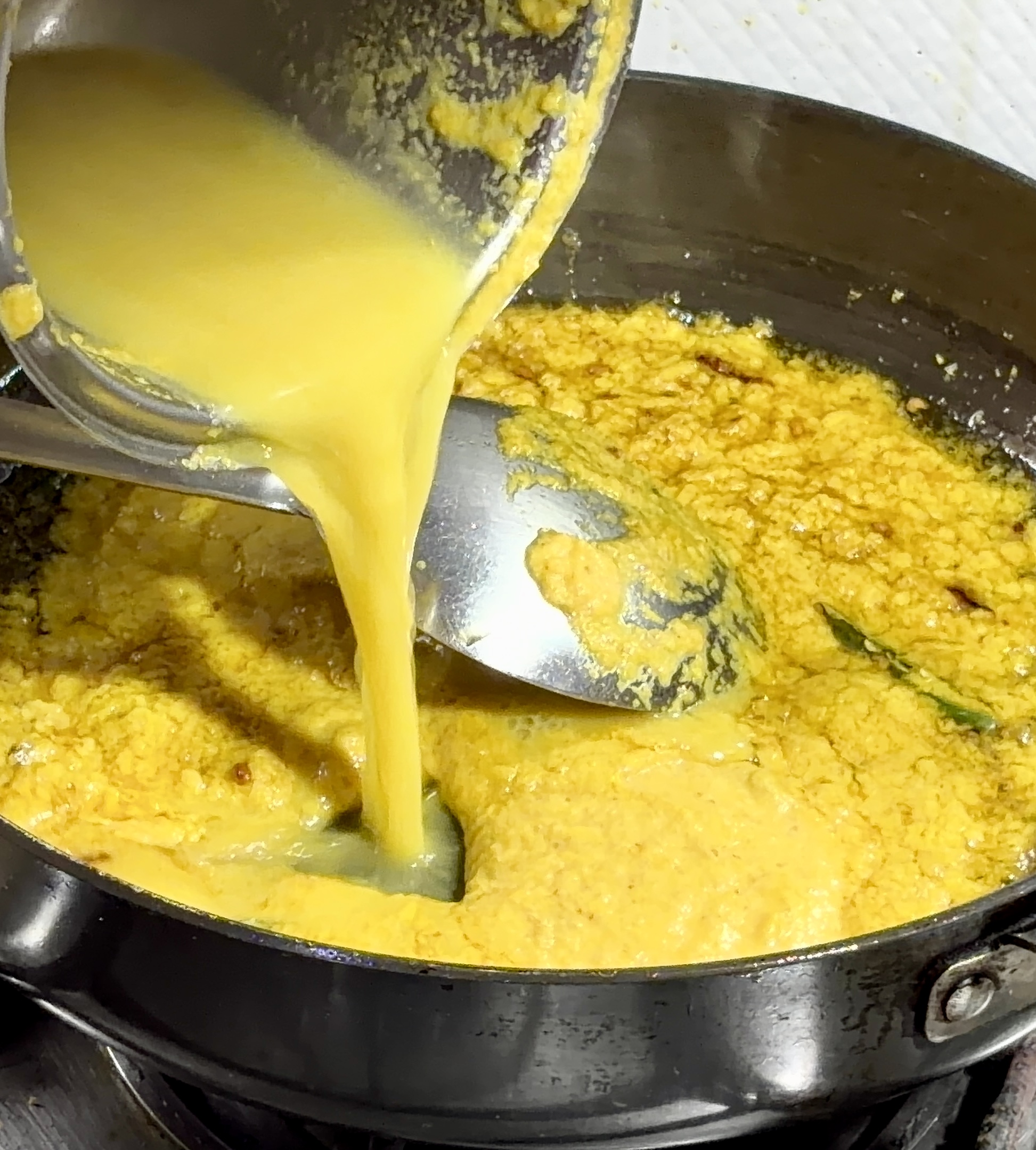 Step 4.1: Add the prepared masala paste to the pan and mix well