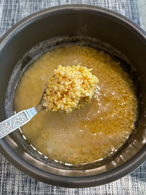 Step 1.1: Wash the dhuli moong dal thoroughly