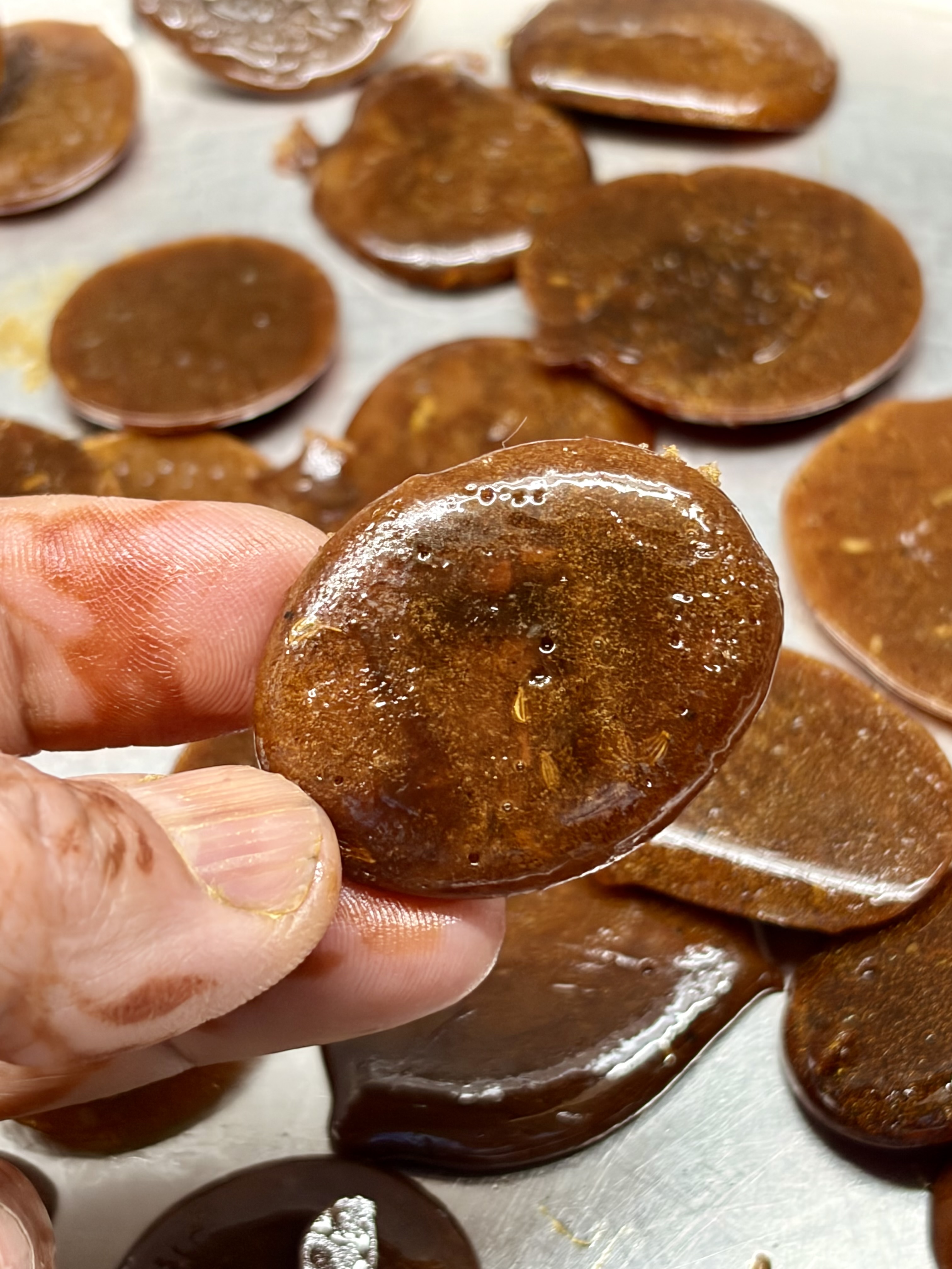 Step 7.2: Allow the candies to cool completely and set