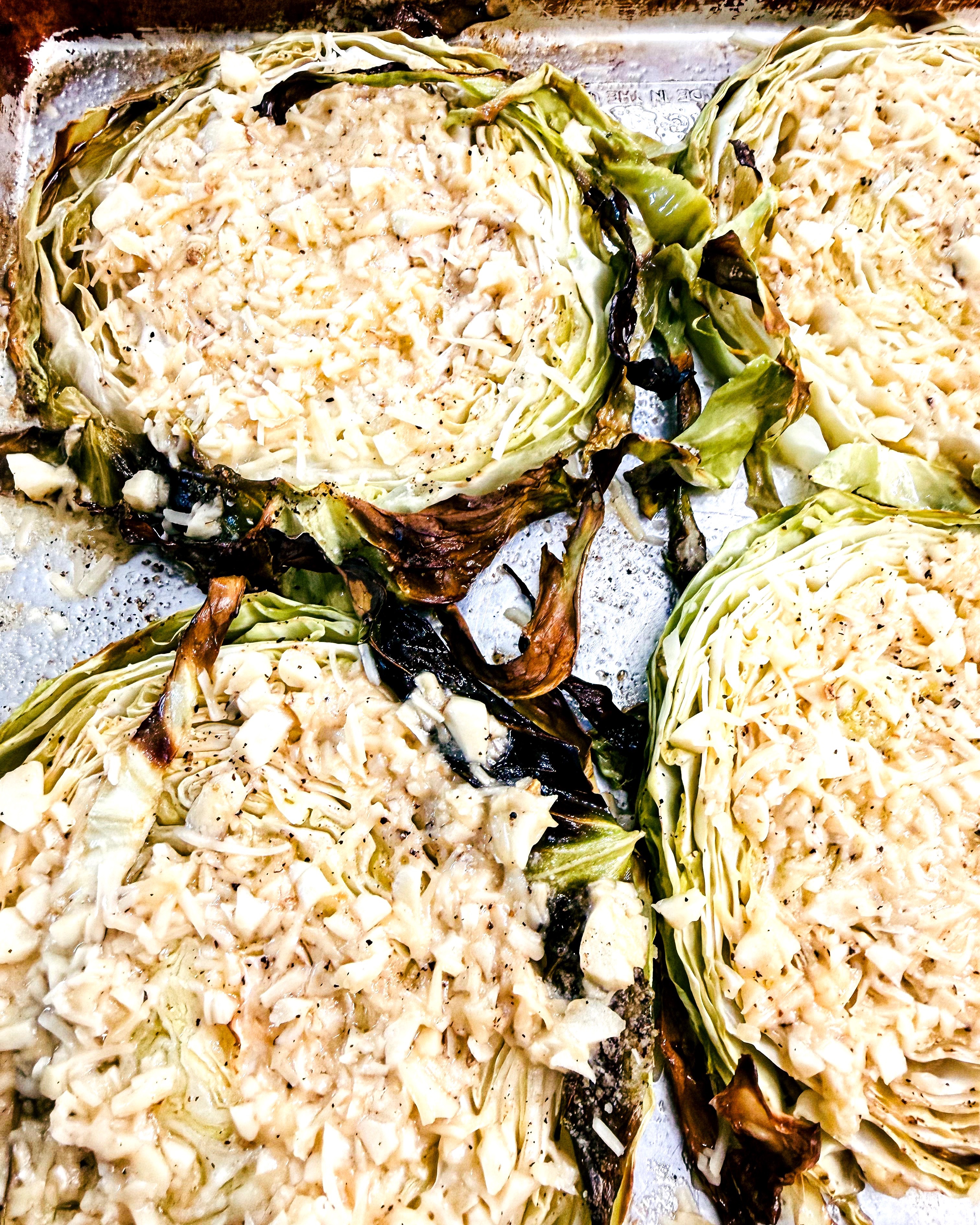 The Best Garlic Parmesan Roasted Cabbage recipe