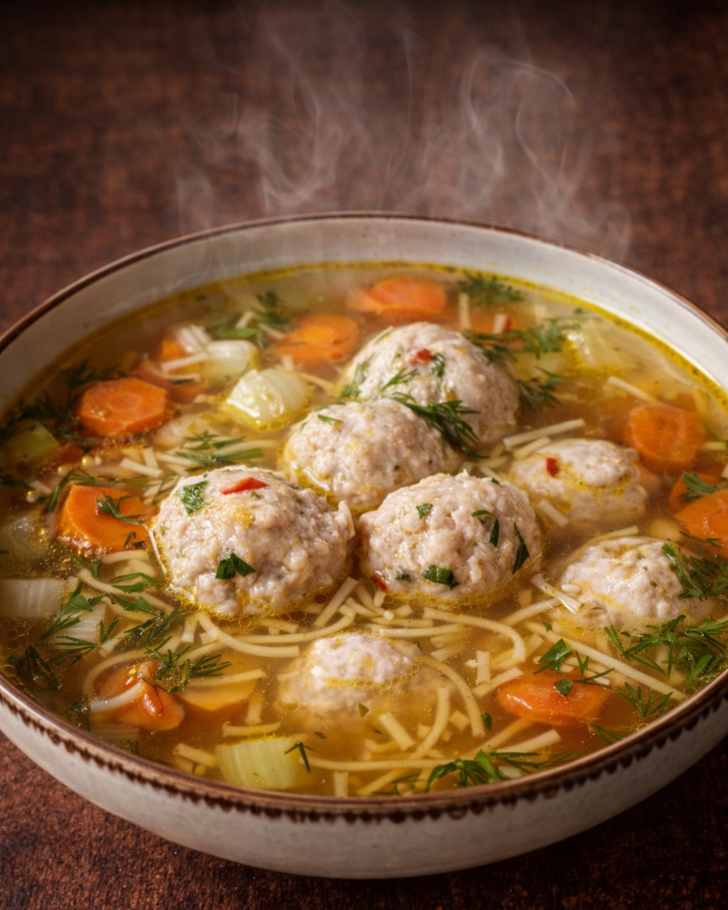 Simple Meatball Soup recipe