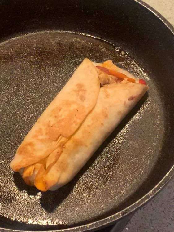 Step 1.3: Heat a heavy-bottomed pan or grill to medium heat
