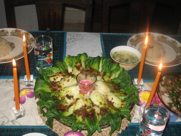 Step 1.2: Serve hot with accompaniments such as soup, greens, and chicken