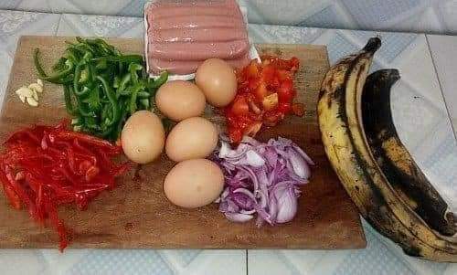 Step 1.1: Wash the plantains, peel, and slice them into circles or any shape of your choice