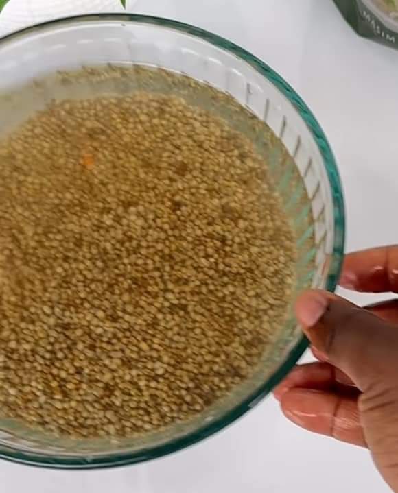 Step 1.2: Rinse the rice ( this should be done 5hrs before use)and millet separately in a fine mesh sieve until the water runs clear