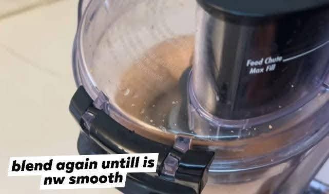 Step 1.3: Add 1 tsp of salt to the food processor and blend again until the mixture is very smooth