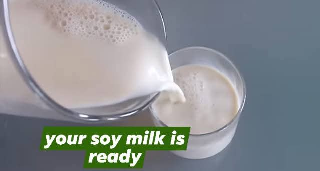 Step 1.2: Allow the soya milk to cool before storing it in the freezer to cool quickly