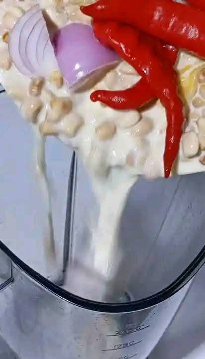 Step 1.1: Blend the mixture together very smoothly