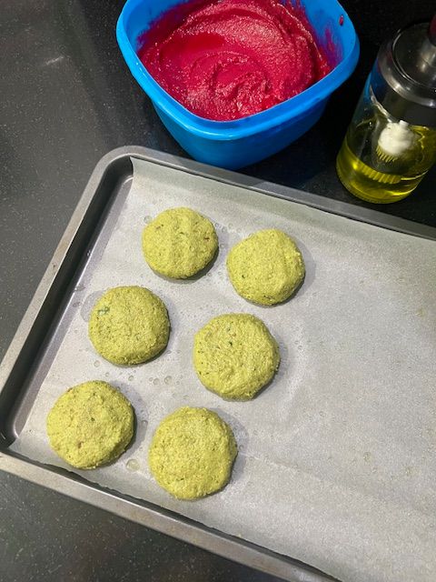 Step 3.1: Shape the mixture into falafel balls or patties
