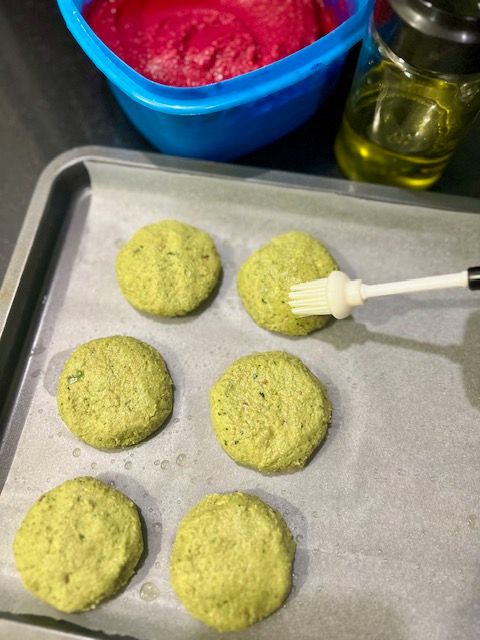 Step 4.1: To bake: Preheat oven to 215°C