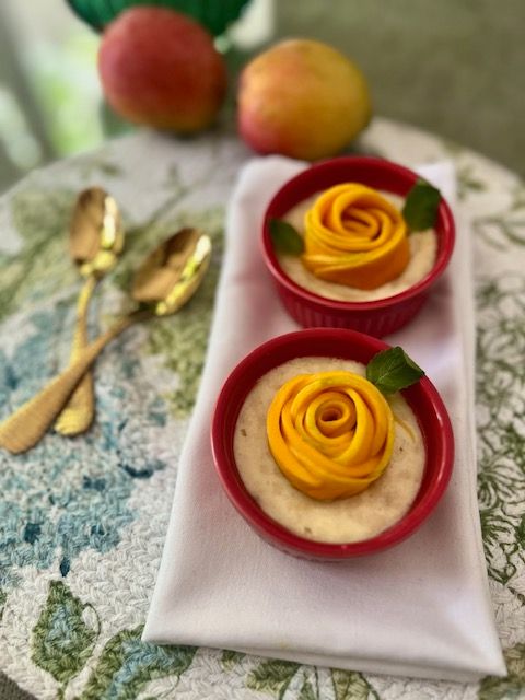 Food Styling- How to Make a Mango Rose recipe