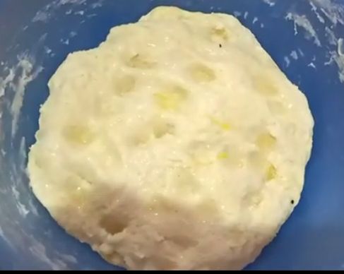 Step 1.1: In a separate bowl, mix the maida with turmeric powder and enough water to make a dough
