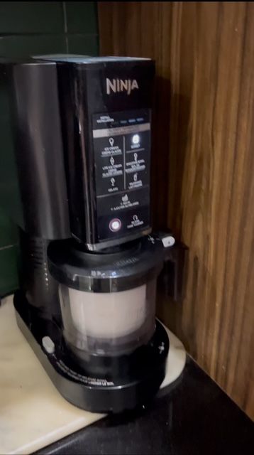Step 1.1: Place the pint in the Ninja Creami apparatus and use the sorbet mode