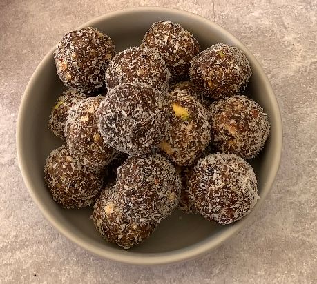 Step 1.1: Place the balls on a parchment-lined tray or plate and refrigerate them for at least 30 minutes to firm up
