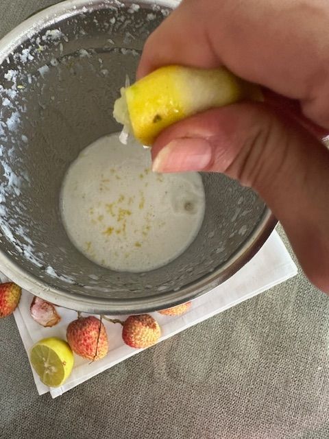 Step 1.1: Add in the lemon juice