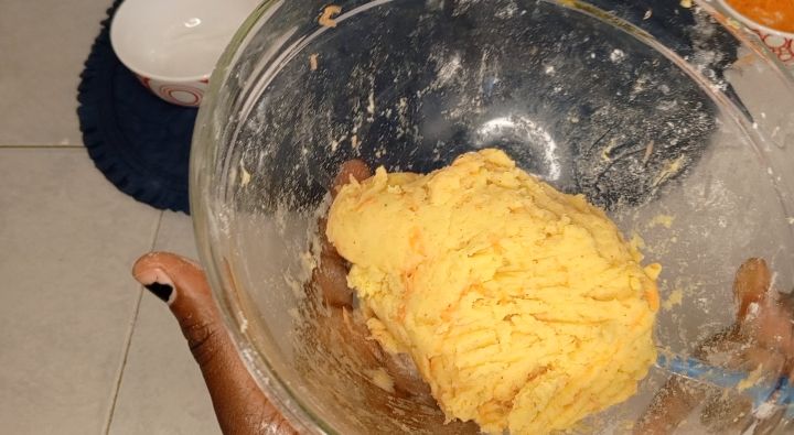 Step 2.1: Once done add in your grated Carrots and mix well