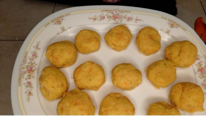 Step 2.4: Once done make a circle shape from which you'll use a fork to make nice strips in between